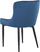 Set karrigesh ngrënieje SOLANO Velvet, 2 copë, kadife, blu e errët