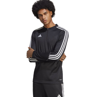 Bluzë sportive Adidas TIRO 23 Training Top HS3617, poliestër, për burra, e zezë