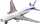 Lodër avion pasagjerësh Leantoys, metal die cast, me fërkim, i bardhë