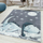 Tepih për kalamatë Rug Dino Stars, 160x230 cm, me dinosaur, gri