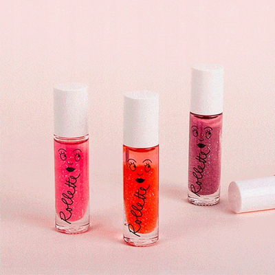 Сјај за усни за деца Nailmatic Kids Rollette Cherry, 6.5ml, арома на цреша, проѕирен