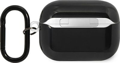 Rast mbrojtës BMW M Series Tricolor me unazë për AirPods Pro 2, i zi