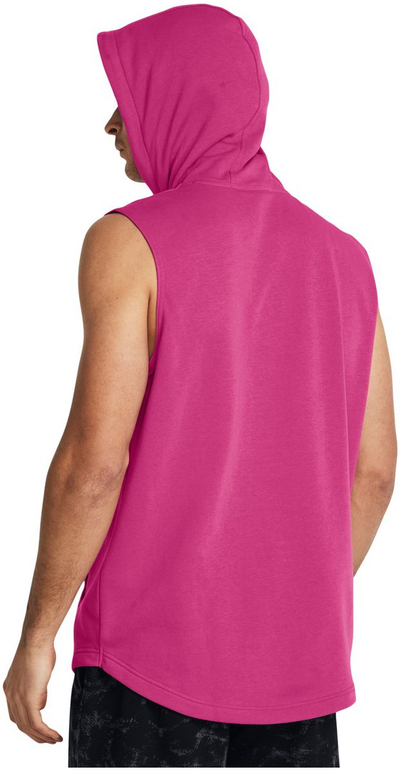Маица без ракави со капуч Under Armour, спортска, розова