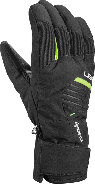 Doreza ski për burra Leki Vision GTX, madhësia 10.5, Black Lime, të zeza