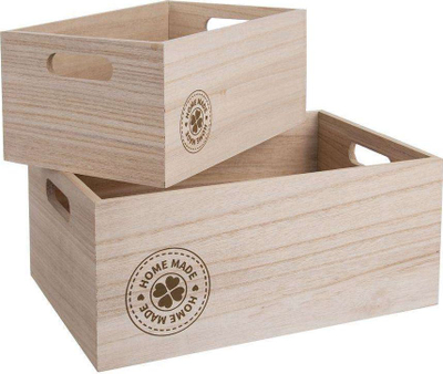 Kuti për sistemim Storage Box with Handle, me doreshka anash, dizajn i bukur dekorativ, gri