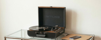 Gramofoni Muse MT-208 AT, Bluetooth, USB, FM, i kaftë