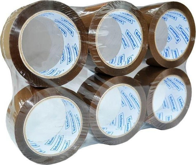Shirit ngjitës Schemat Adhesive Tape, 48mm x 91.4m, set 6 copë, transparent