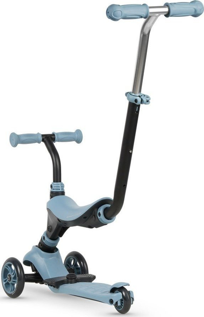 Trotinet 3 në 1 Qplay Sema, deri 50 kg, për kalamaj 3–6 vjeç, blu