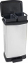 Kosh plehrash VEPA BINS Decobin, me pedale, 2 x 23L, gri metalike