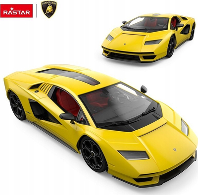 Makinë me pult Rastar Lamborghini Countach LPI 800-4, shkallë 1:16, e verdhë