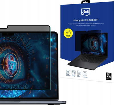 Filtër privatësie 3mk për MacBook Pro 13" 2016 dhe Air 13" 2018, mat, transparencë e errësu