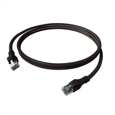 Kabllo rrjeti Easylan Patch S/FTP Cat6a, 0.5m, RJ45 PushPull, gri
