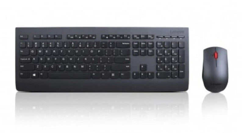 Komplet tastierë dhe mi Lenovo KB MICE BO, wireless, me USB, i zi