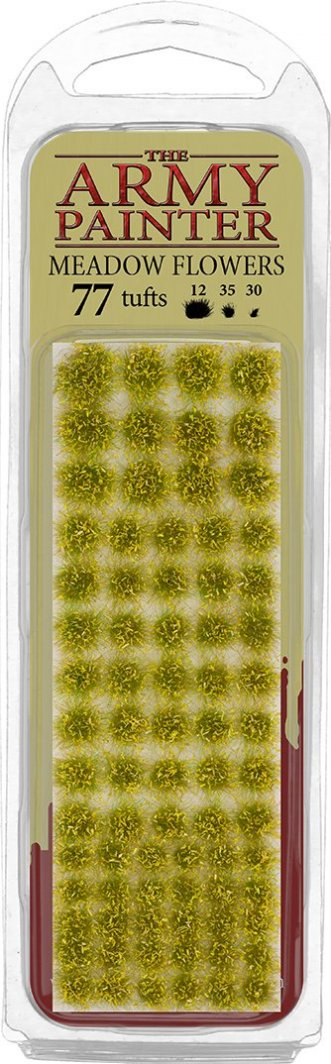 Set dekorativ me miniatura Army Painter Battlefields XP Meadows Flowers Tuft, 77 tufa, ngjyra të ndryshme
