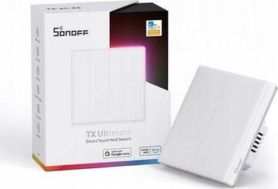 Çelës i zgjuar Sonoff TX Ultimate T52C86, 2 kanale, i bardhë