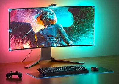 LED осветлување за телевизор Govee DreamView H604B, RGBIC, Wi-Fi, компатибилно со Alexa и Google