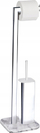 Set WC Wenko 22507100, metal, lartësi 73 cm, krom argjendi