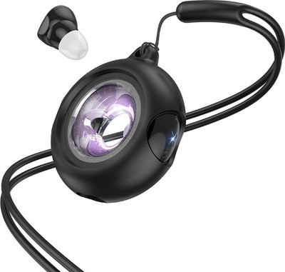 Kufje pa tela Hoco EW71 TWS, Bluetooth, me kuti karikimi, të zeza