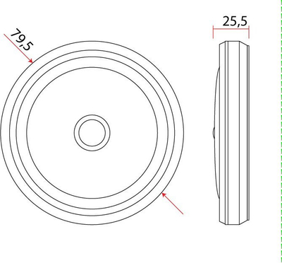 Lampë baze LED Rum-Lux LBS-02, me sensor lëvizjeje, me sensor muzgu, e bardhë