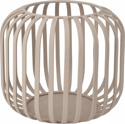 Lanternë dekorative Home Styling Collection metal, 13 cm, stil i thjeshtë, bezhë