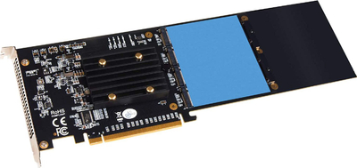 Kartë zgjerimi Sonnet SO-FUS-SSD-4X4-E3S, PCIe 3.0 x16, 4x M.2 NVMe, pa zhurmë