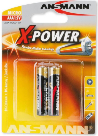 Bateri alkaline Ansmann 5015603, AAA, 1.5V