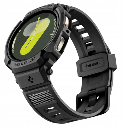 Aksesor për smartwatch Spigen Rugged Armor Pro, Galaxy Watch8 44mm, i zi