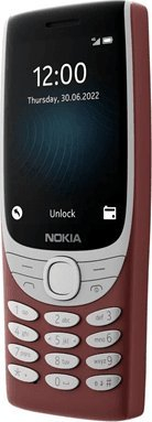 Telefoni Nokia 8210 4G, me tastierë, bateri që zgjat shumë, i kuq