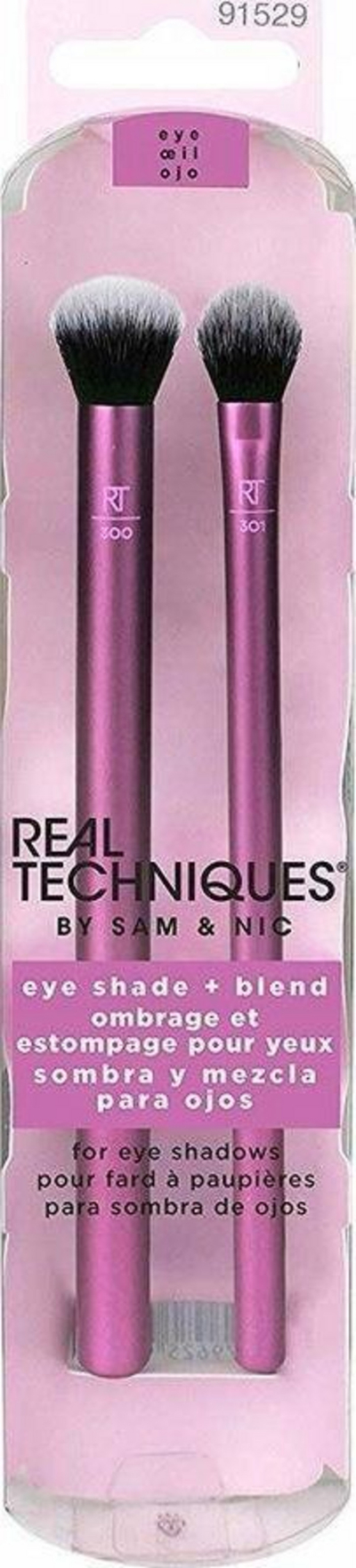 Set furçash për sy Real Techniques Eye Shade and Blend Duo Pack, 2 copë, për hije sysh