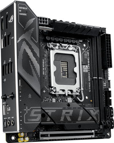 Pllakë amë ASUS ROG STRIX B860-I GAMING WIFI, Intel B860, DDR5, Mini ITX