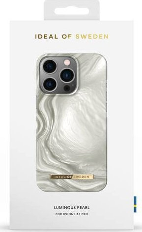 Kapak telefoni IDeal of Sweden Luminous Pearl, për iPhone 13 Pro, hard cover, i bardhë perlë