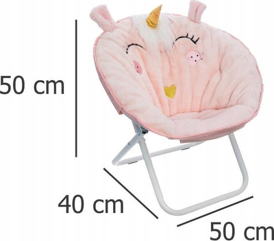 Karrige palose për kalamoj Atmosphera Unicorn, me material tekstil, rozë e çelët