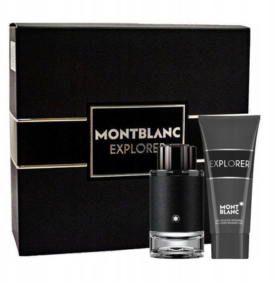 Set parfum për meshkuj Montblanc Explorer, EDP 60ml, xhel dushi 100ml, i zi
