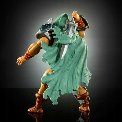 Figurë aksion Mattel Masters of the Universe Origins Turtles of Grayskull He Man, 14 cm, me nyje, shumëngjyrëshe