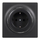 Prizë inteligjente Fibaro FGWOF-011-8 Type F, murale, e zezë