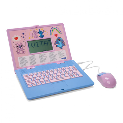 Laptop edukativ biling, Stitch, anglisht rumanisht, blu