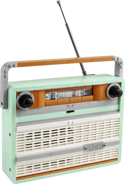 Set ndërtimi LEGO Icons Retro style Radio 10334, model dekorativ, shumëngjyrësh