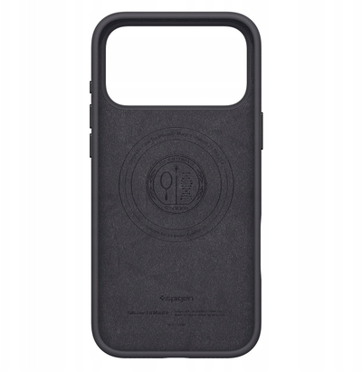 Kapak telefoni Spigen Silicone Fit MagSafe, për iPhone 17 Pro, silikoni, i zi