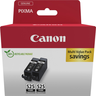 Kartutë boje Canon PGI-525PGBK Twin 4529B017, set me 2 copë, e zezë