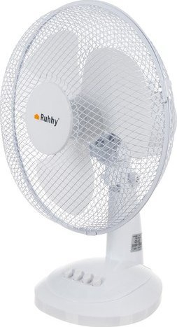 Ventilator tavoline Ruhhy Rotating Fan, rrotullues, me kabllo, i bardhë