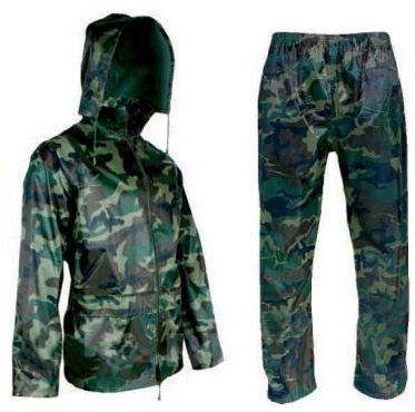 Set rroba shiu Rain Suit L 3063, xhaketë me pantallona, jeshile