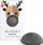 Sfungjer grimi Konjac Festive Blitzen S, konjac natyral, i butë