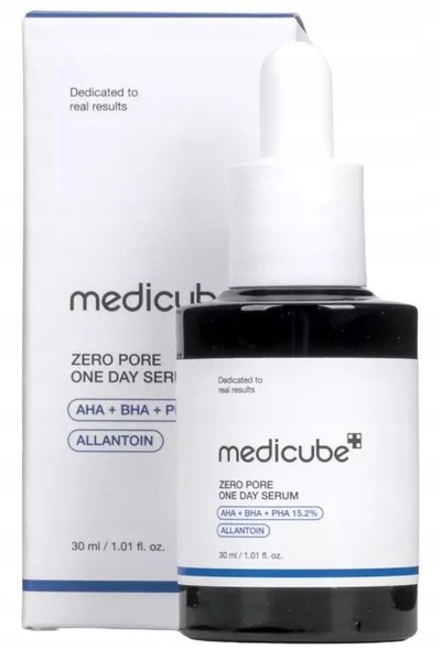 Serum fytyre Medicube Zero Pore One Day, AHA BHA PHA, 30 ml