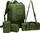 Çantë shpine turistike Offlander Survival Combo 38L, rezistente ndaj ujit, jeshile