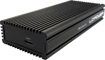 Kuti e jashtme SSD LC-Power LC-M2-C-NVME-2X2, M.2 NVMe, USB-C 3.2 Gen 2x2, gri