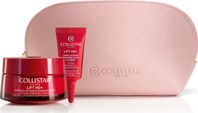 Set dhurate Collistar Lift HD+, krem fytyre lifting, krem kontur sysh e buzësh, neçeser rozë