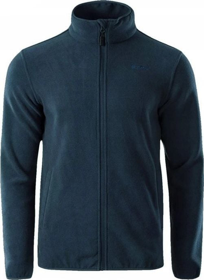Xhup sweatshirt Hi-Tec Zoe II M për burra, me zinxhir komplet, blu e errët (navy)
