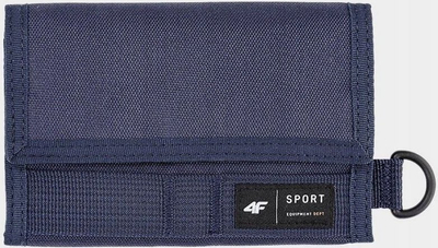 Portofol sportiv 4F 4FWSS24AWALU007, poliester, mbyllje me Velcro, blu e errët