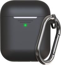 Mbrojtëse KeyBudz për AirPods Pro 2 Elevate Series, silikon, me kapëse, e zezë