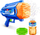 Lodër pistoletë flluskash Zuru Bunch O Bubbles Blaster Medium, motorike, me solucion, blu portokalli
